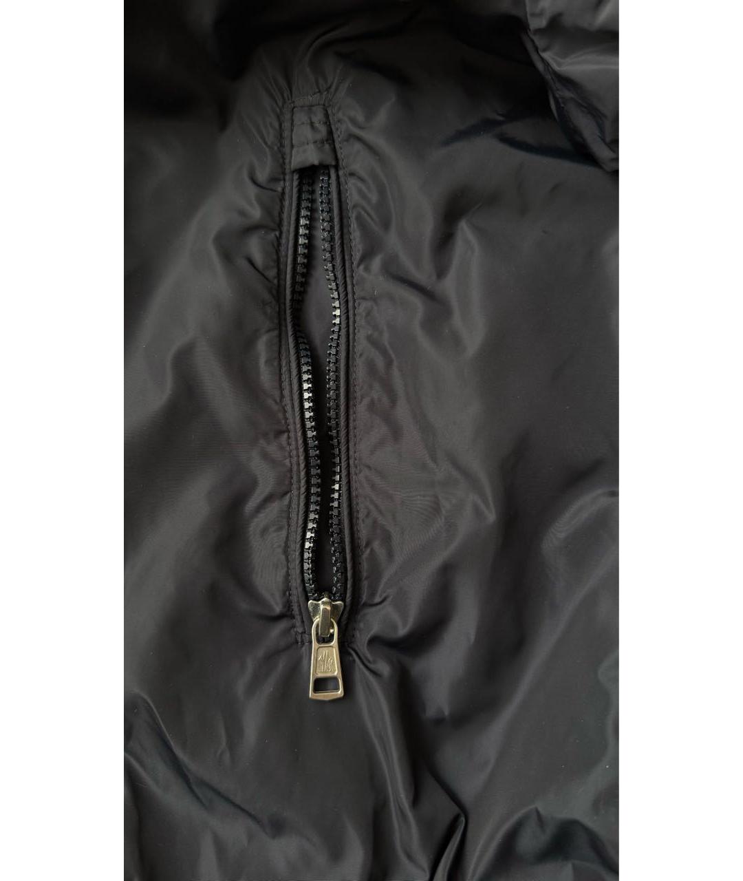 MONCLER Темно-синяя полиамидовая куртка, фото 6