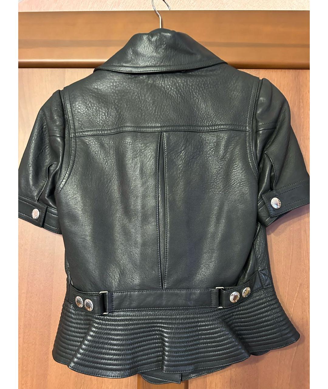 LOUIS VUITTON Черная кожаная куртка, фото 6