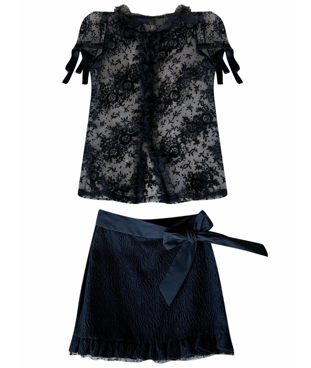 RED VALENTINO Черный костюм с юбками, фото 1