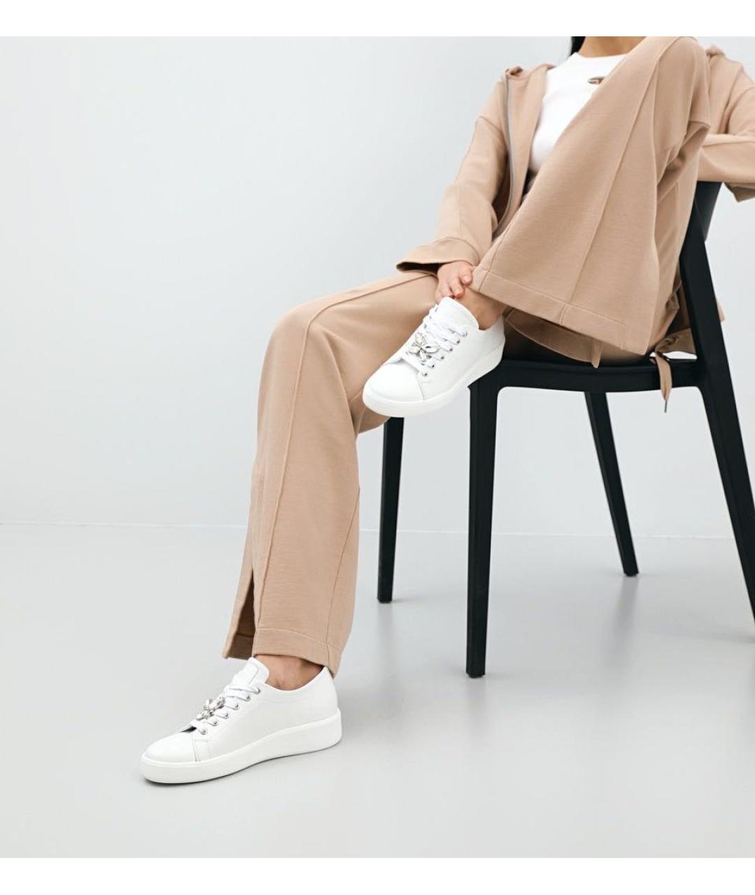 Principe di Bologna Белые кожаные кеды, фото 7