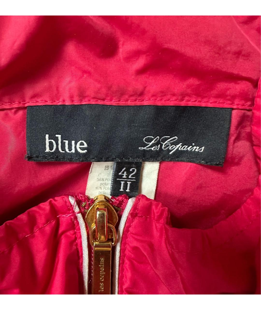 LES COPAINS Фуксия полиамидовая куртка, фото 3