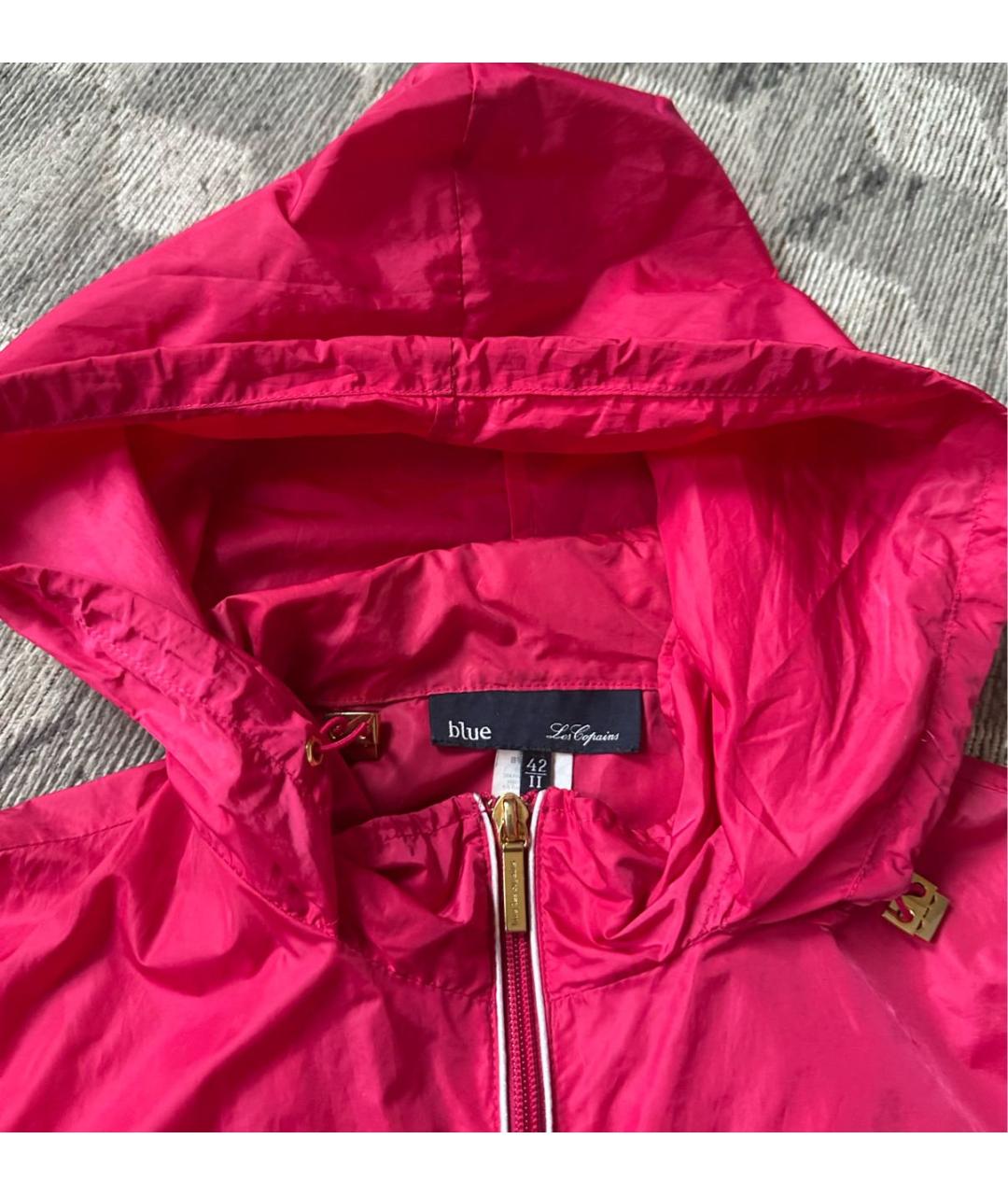 LES COPAINS Фуксия полиамидовая куртка, фото 6