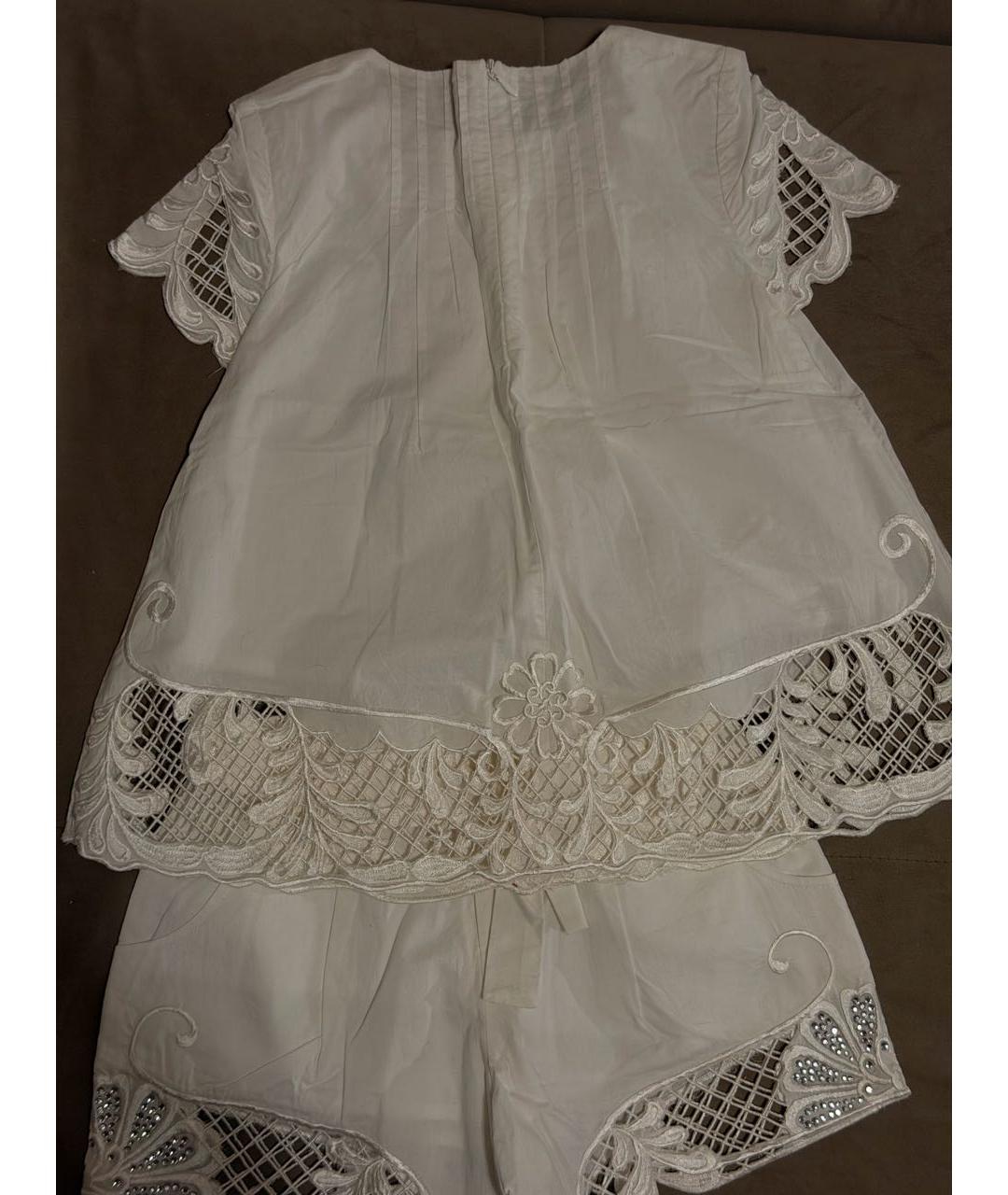 MISS BLUMARINE Белый хлопковый комплект, фото 2