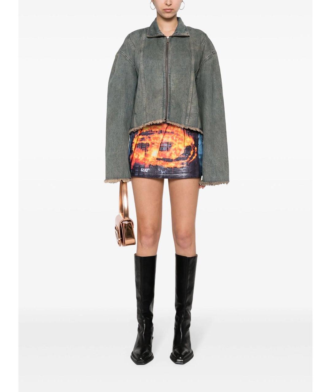 DIESEL Черная юбка мини, фото 2