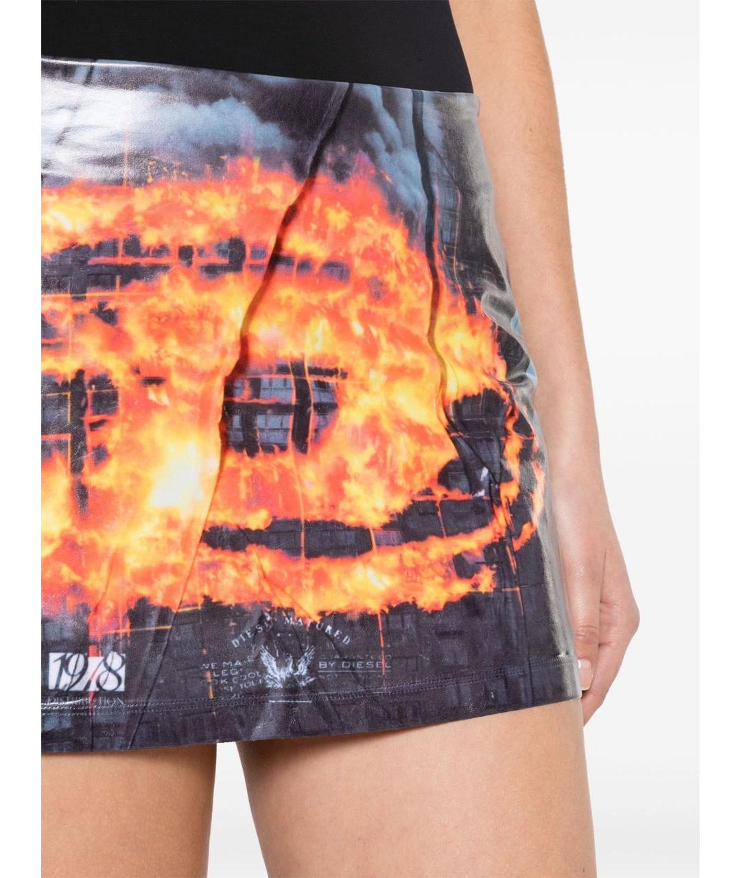 DIESEL Черная юбка мини, фото 4