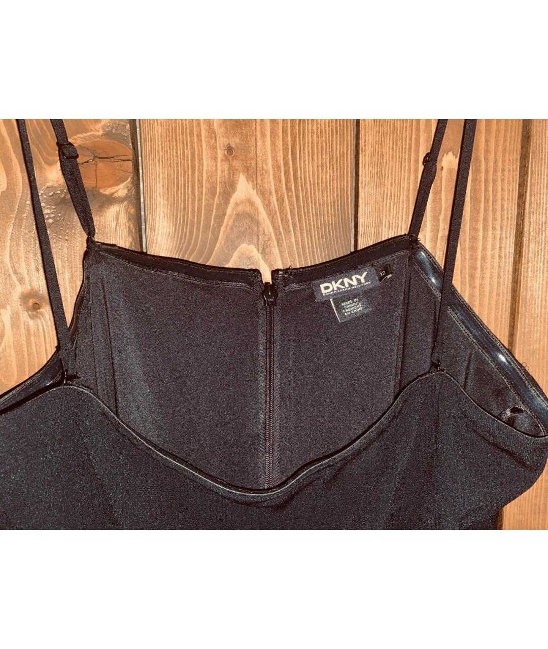 DKNY Черное креповое платье, фото 3