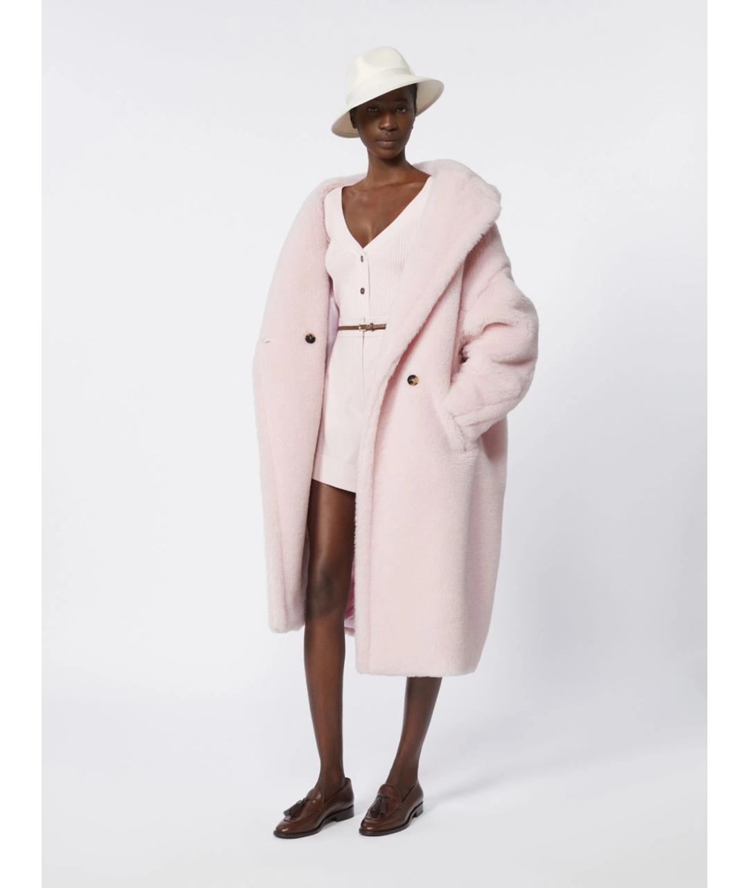 MAX MARA Розовые шерстяные шорты, фото 2