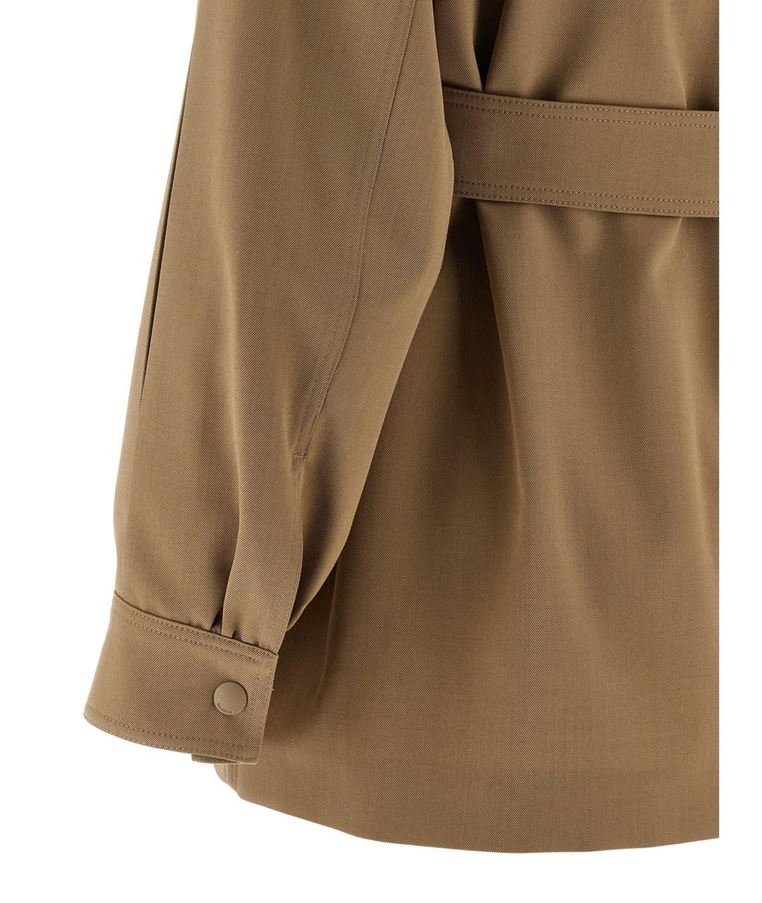 MAX MARA Коричневая шерстяная куртка, фото 4
