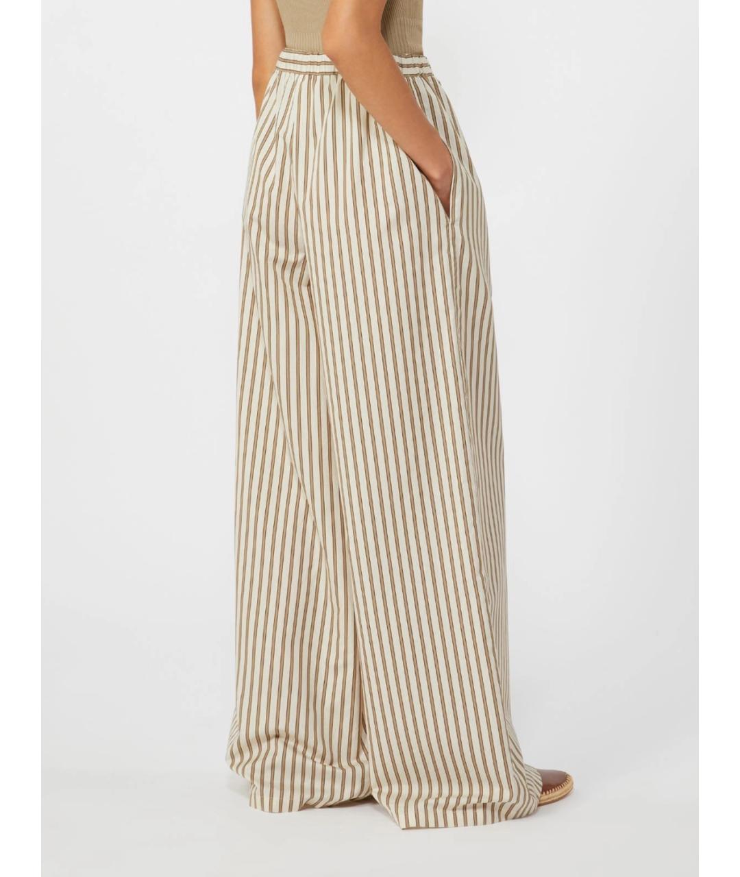 MAX MARA Мульти хлопковые брюки широкие, фото 4