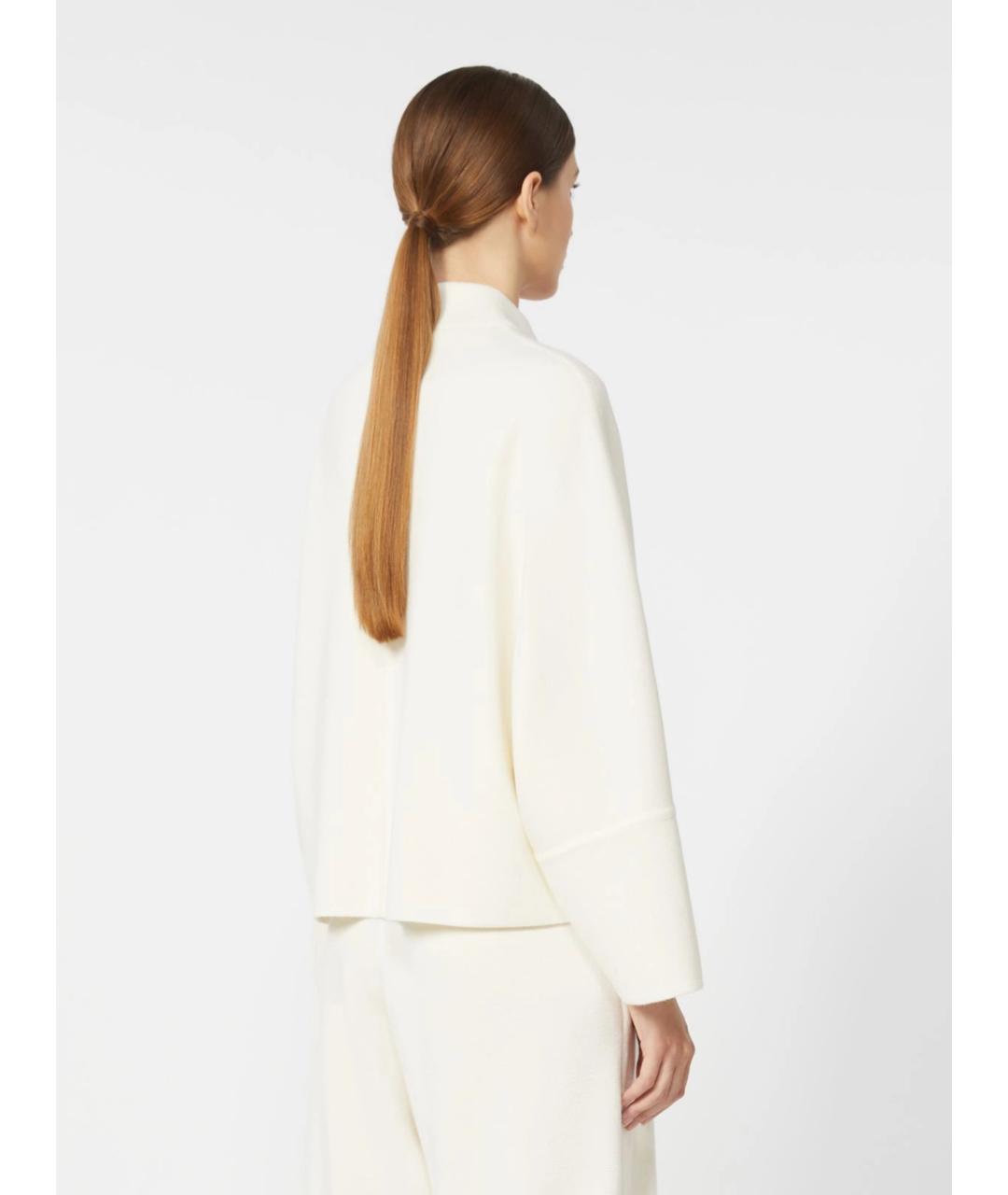 MAX MARA Белый шерстяной кардиган, фото 4