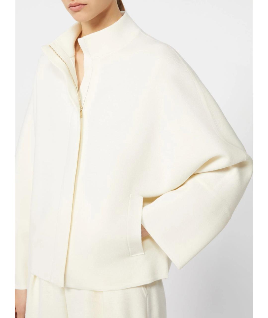 MAX MARA Белый шерстяной кардиган, фото 5