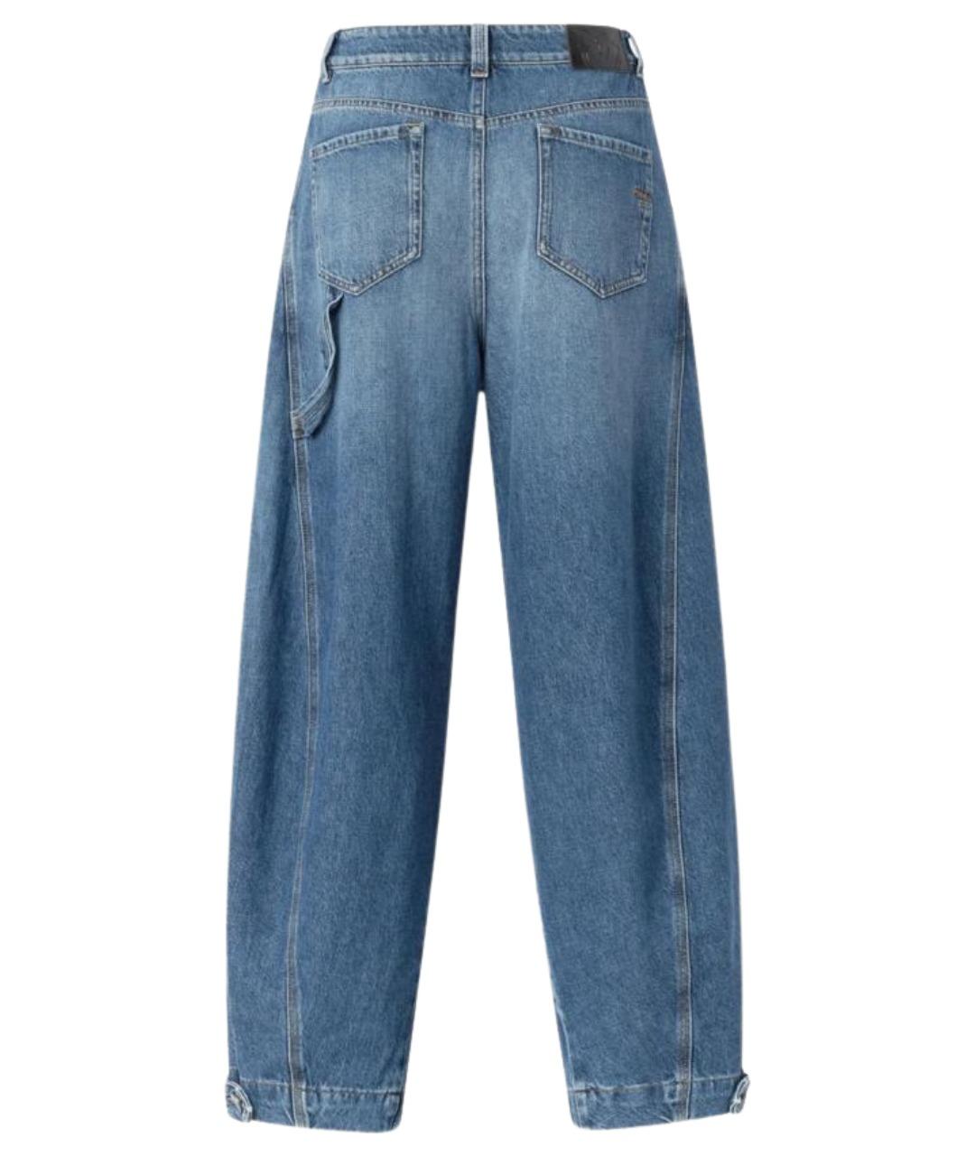 PINKO Синие хлопко-лиоцелловые джинсы клеш, фото 2