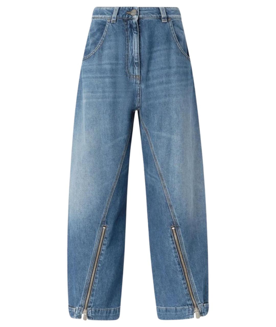 PINKO Синие хлопко-лиоцелловые джинсы клеш, фото 1