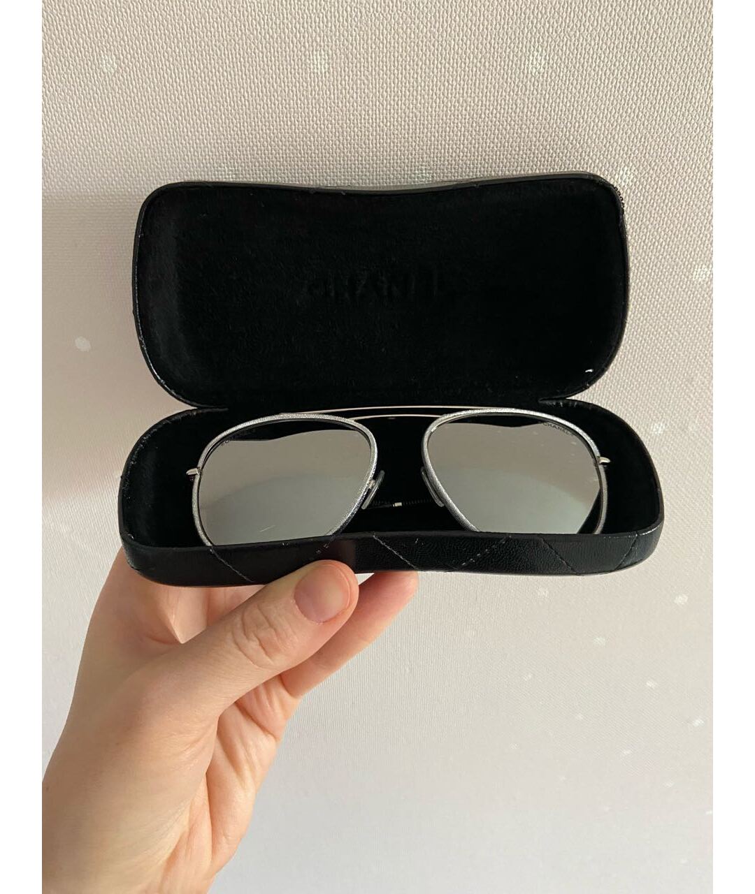 CHANEL PRE-OWNED Черные металлические солнцезащитные очки, фото 5
