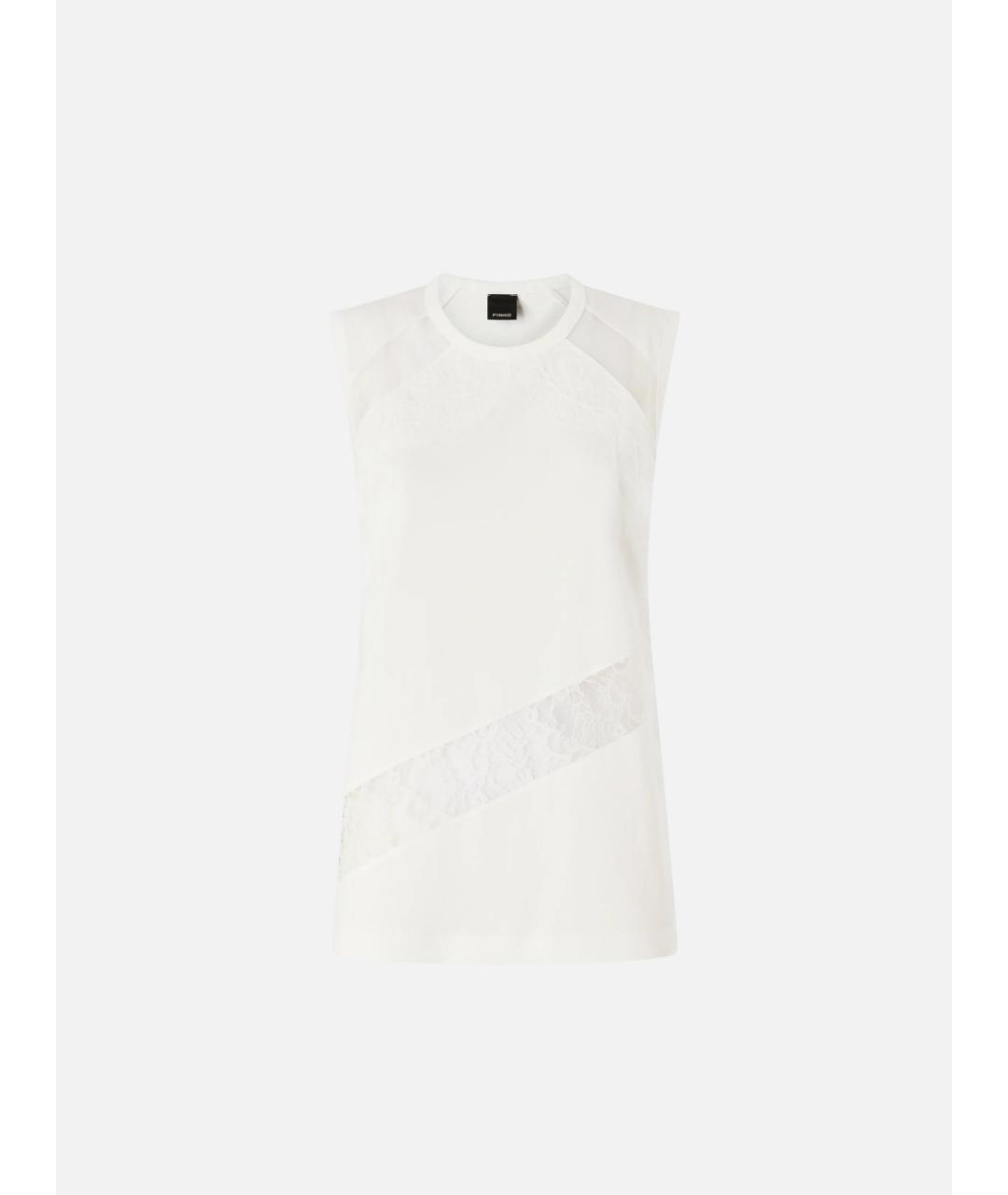 PINKO Белая хлопковая блузы, фото 7