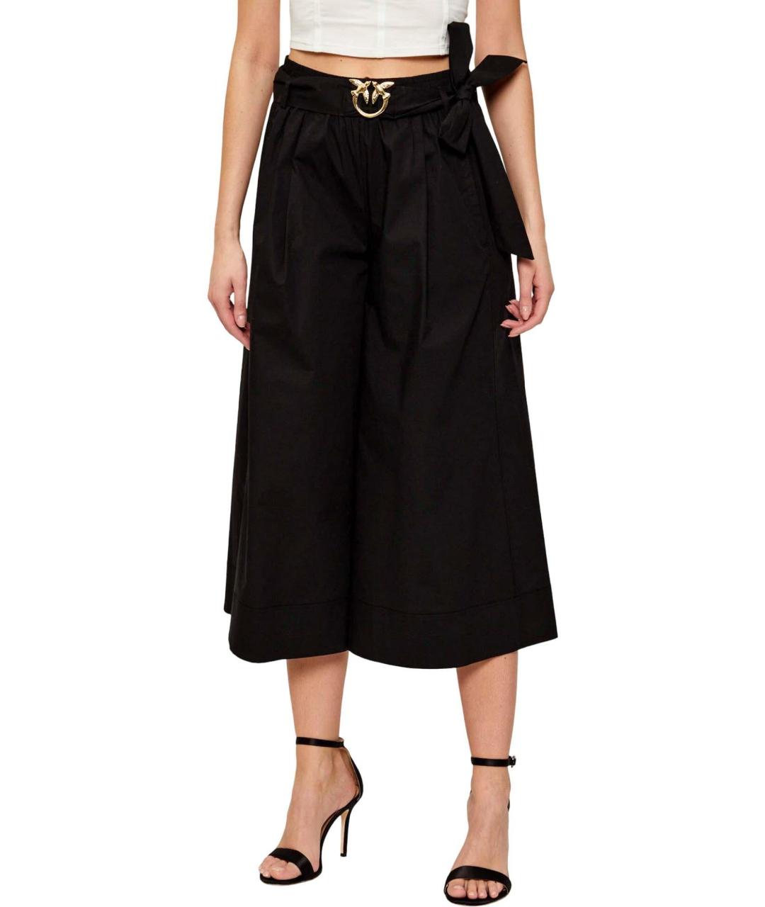 PINKO Черные хлопковые кюлоты, фото 3