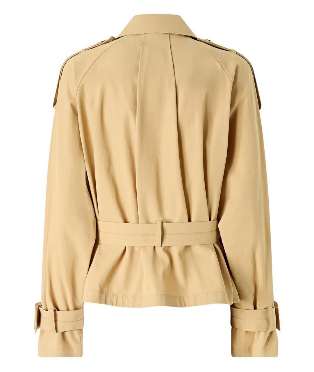 PINKO Бежевый хлопковый тренч/плащ, фото 2