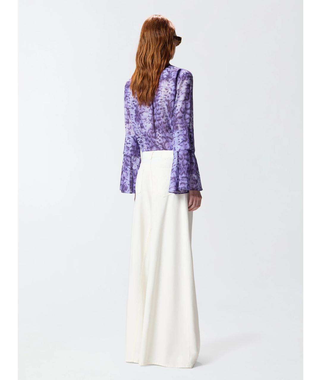 PINKO Белые хлопковые прямые джинсы, фото 4