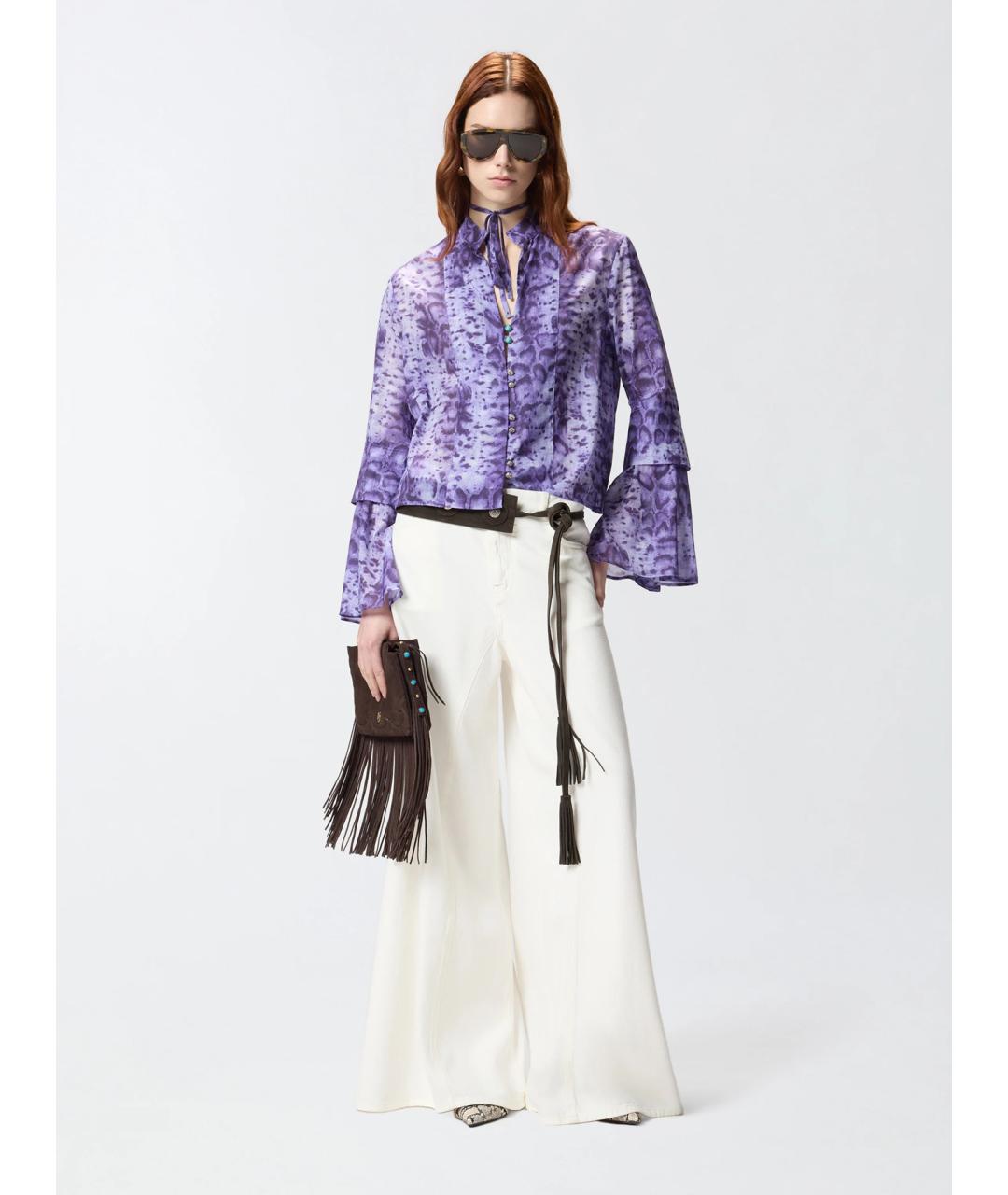 PINKO Белые хлопковые прямые джинсы, фото 2