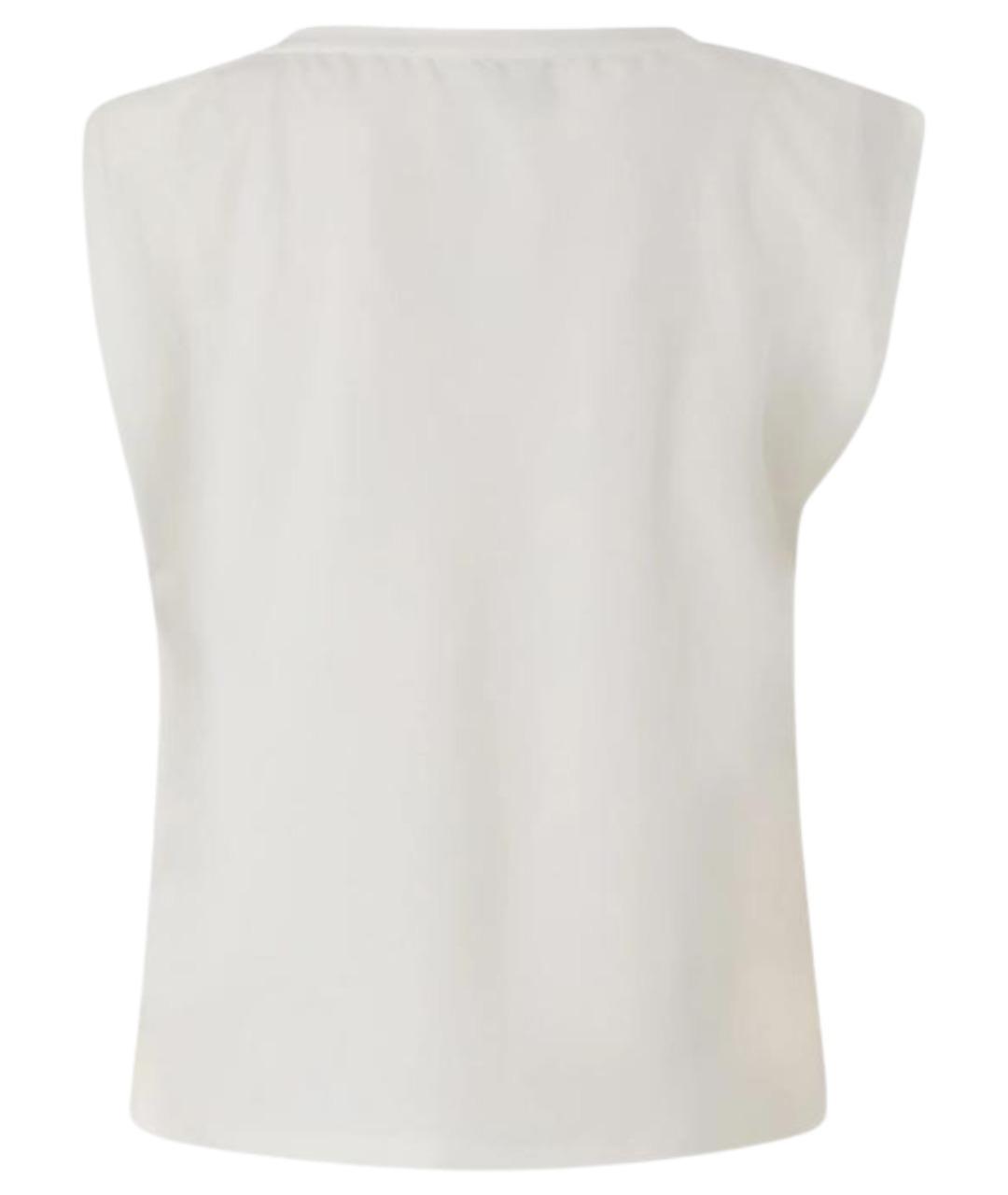 PINKO Белая вискозная блузы, фото 2
