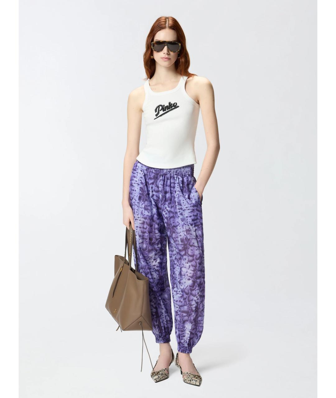 PINKO Белая хлопковая майка, фото 2