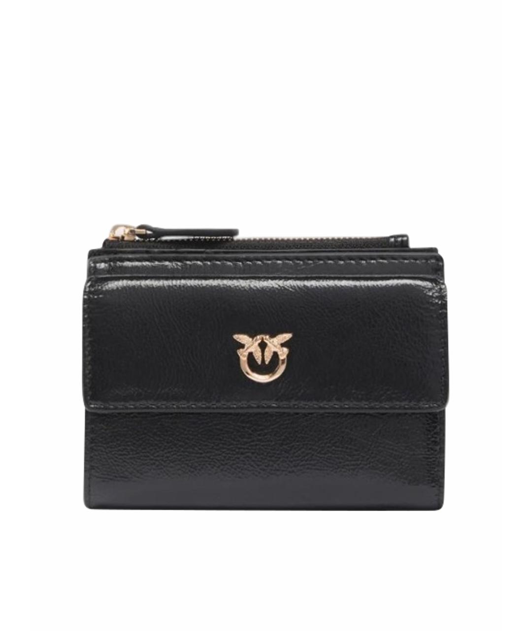 PINKO Черный кожаный кошелек, фото 1
