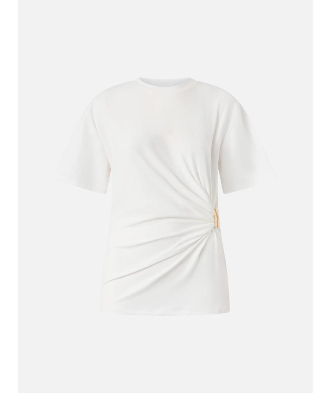 PINKO Белая полиэстеровая футболка, фото 3
