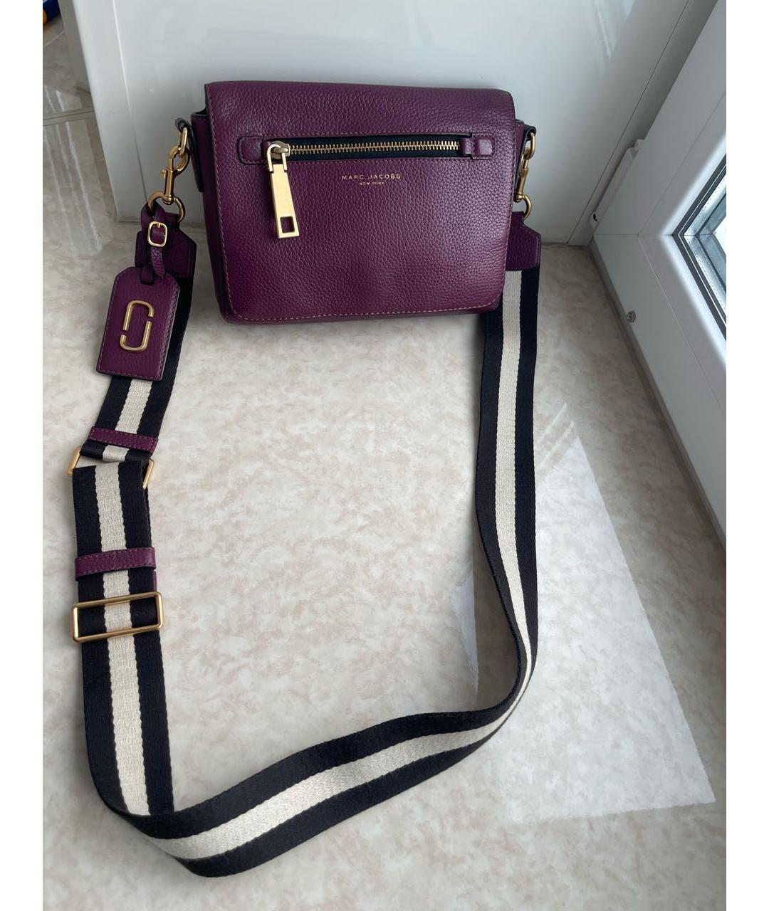 MARC JACOBS Фиолетовая кожаная сумка через плечо, фото 2