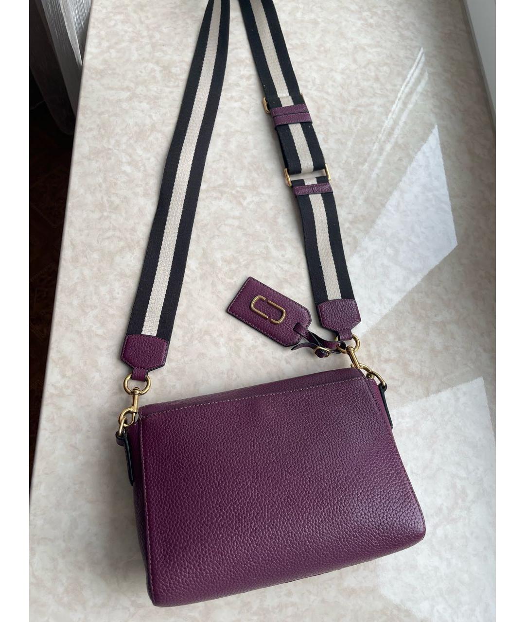 MARC JACOBS Фиолетовая кожаная сумка через плечо, фото 8