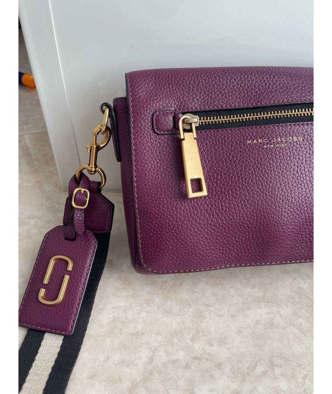 MARC JACOBS Фиолетовая кожаная сумка через плечо, фото 3