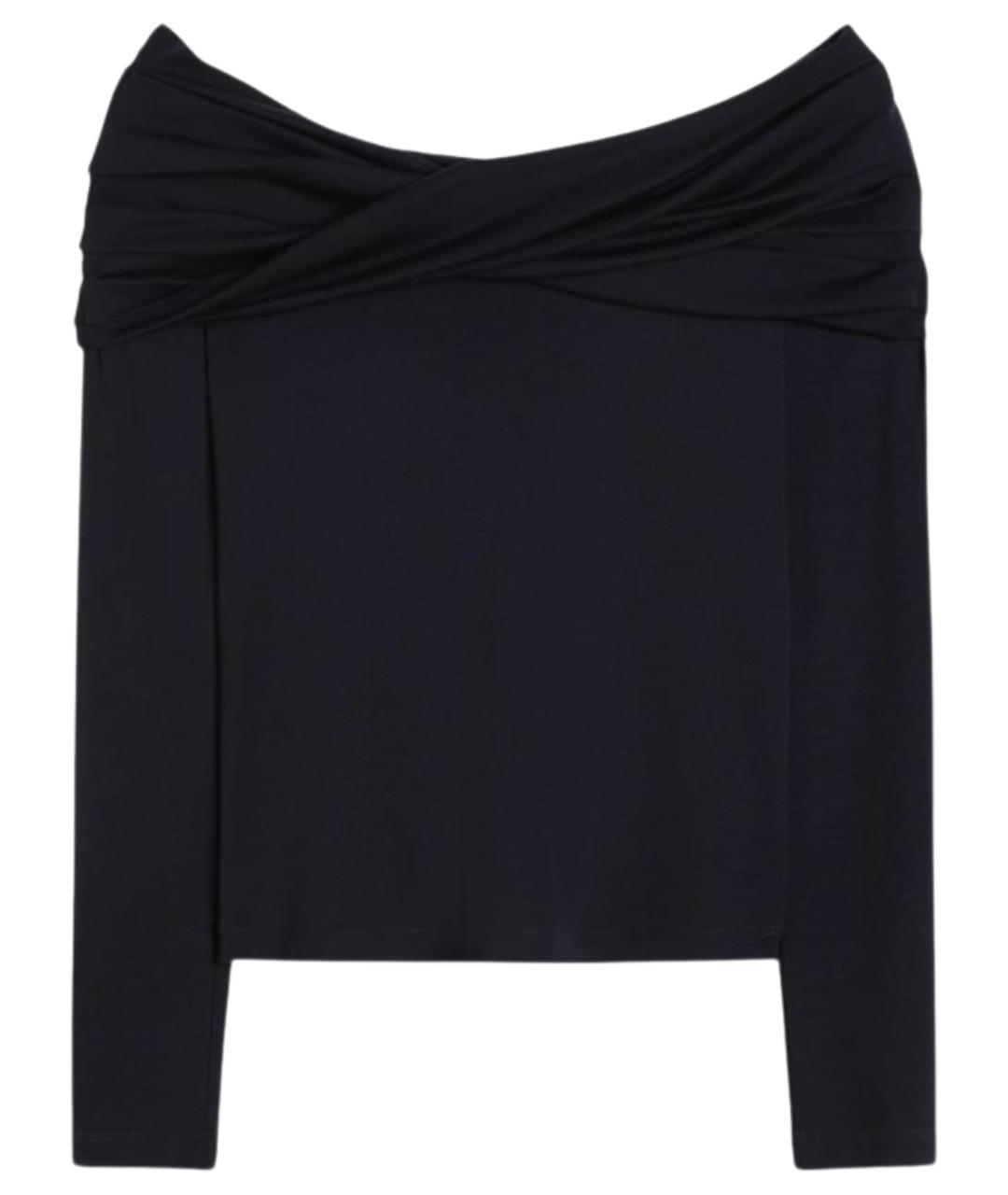 MAX MARA Темно-синий шерстяной джемпер / свитер, фото 1