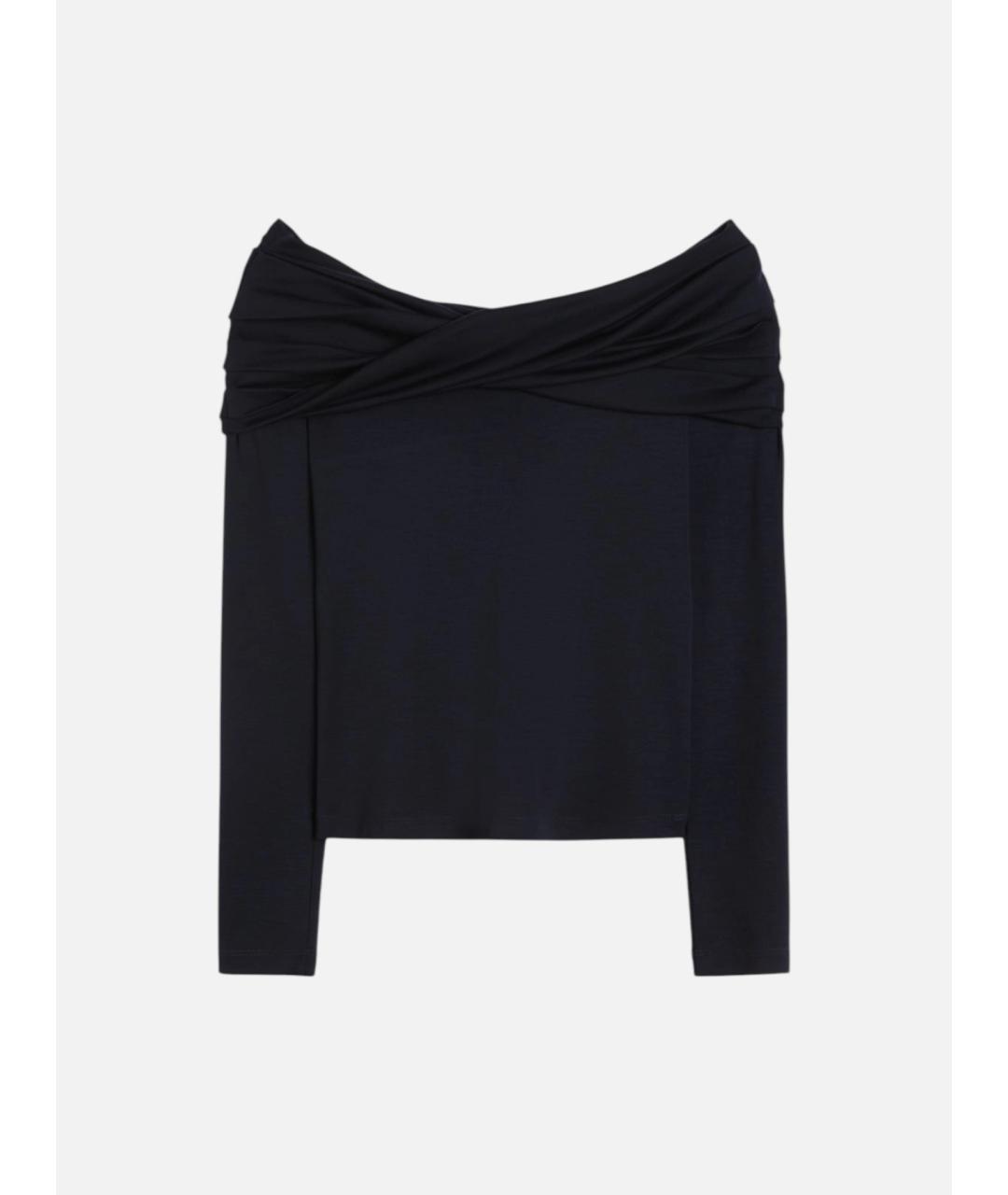 MAX MARA Темно-синий шерстяной джемпер / свитер, фото 6