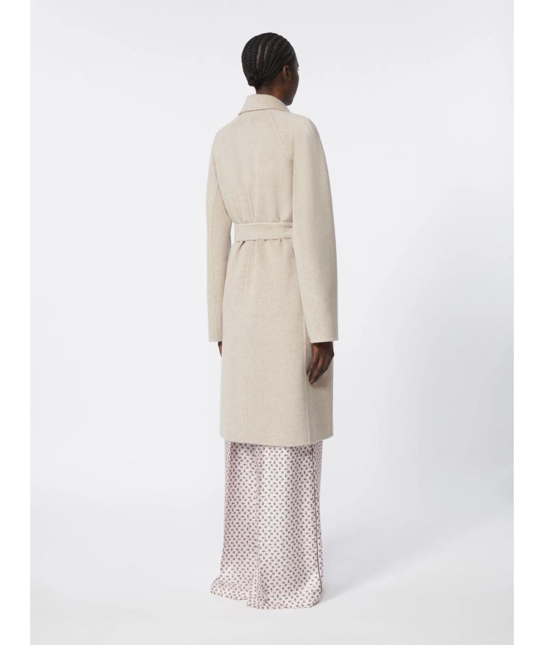 MAX MARA Бежевое кашемировое пальто, фото 4