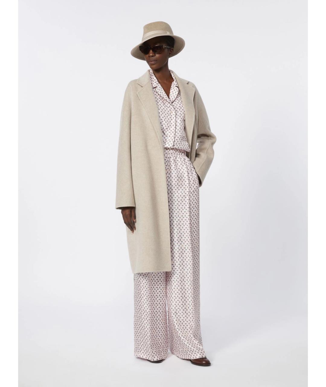 MAX MARA Бежевое кашемировое пальто, фото 2