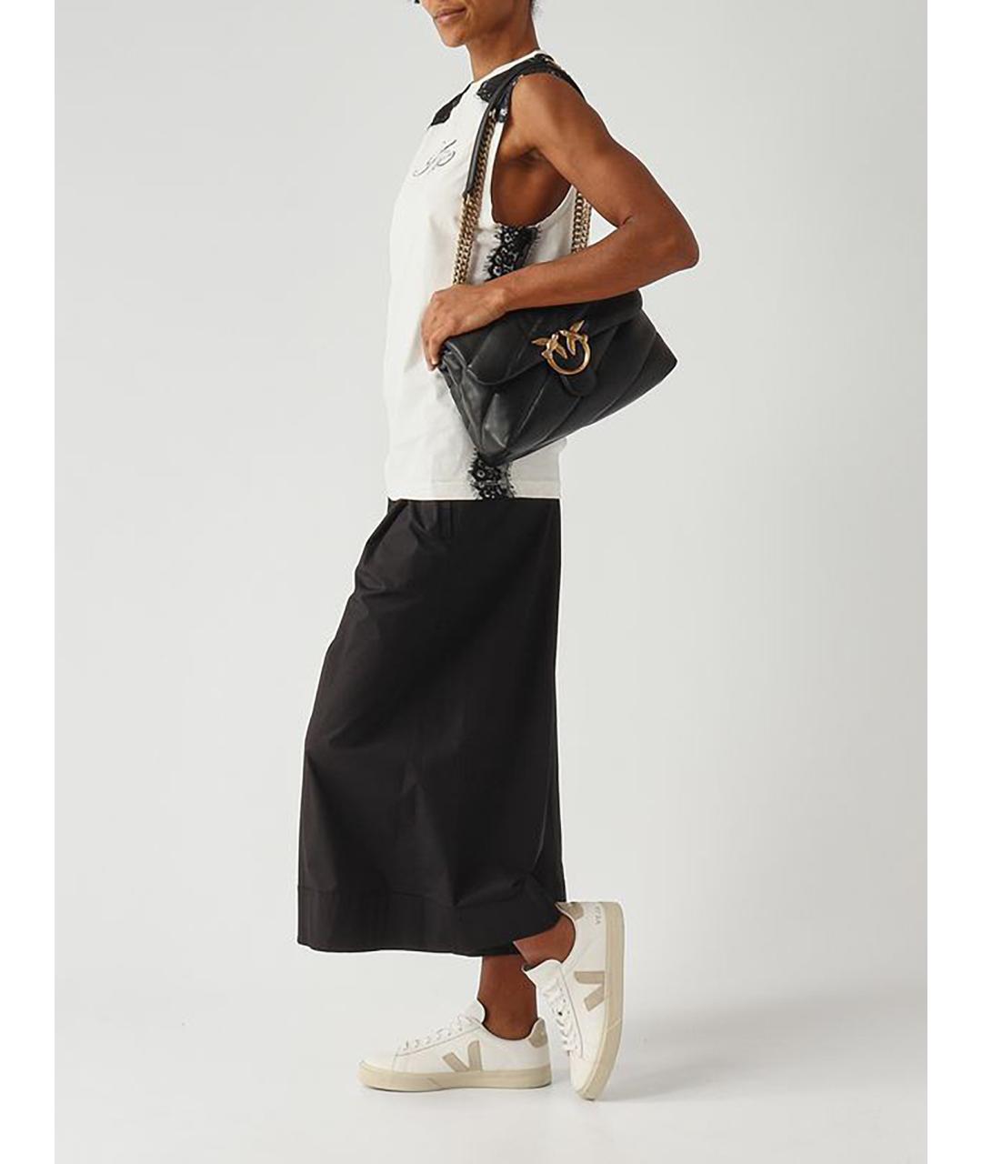 PINKO Белая хлопковая майка, фото 2