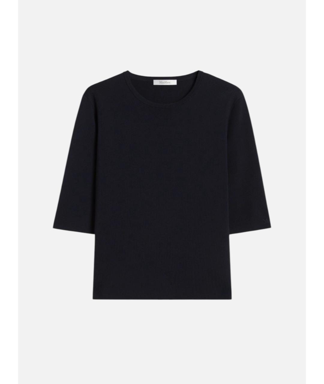 MAX MARA Темно-синий вискозный джемпер / свитер, фото 6
