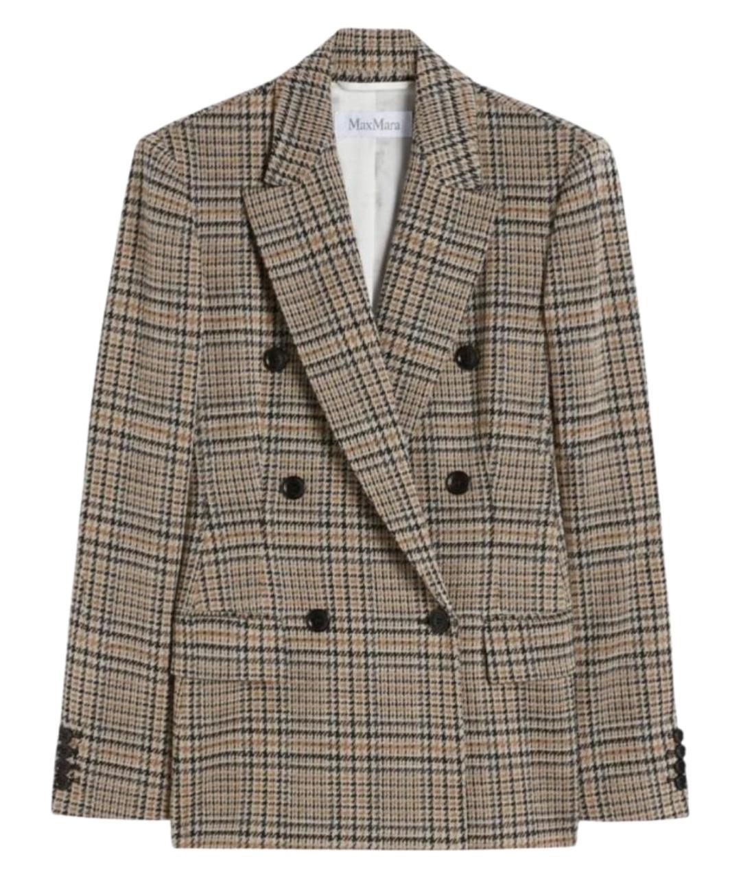 MAX MARA Мульти шерстяной жакет/пиджак, фото 1