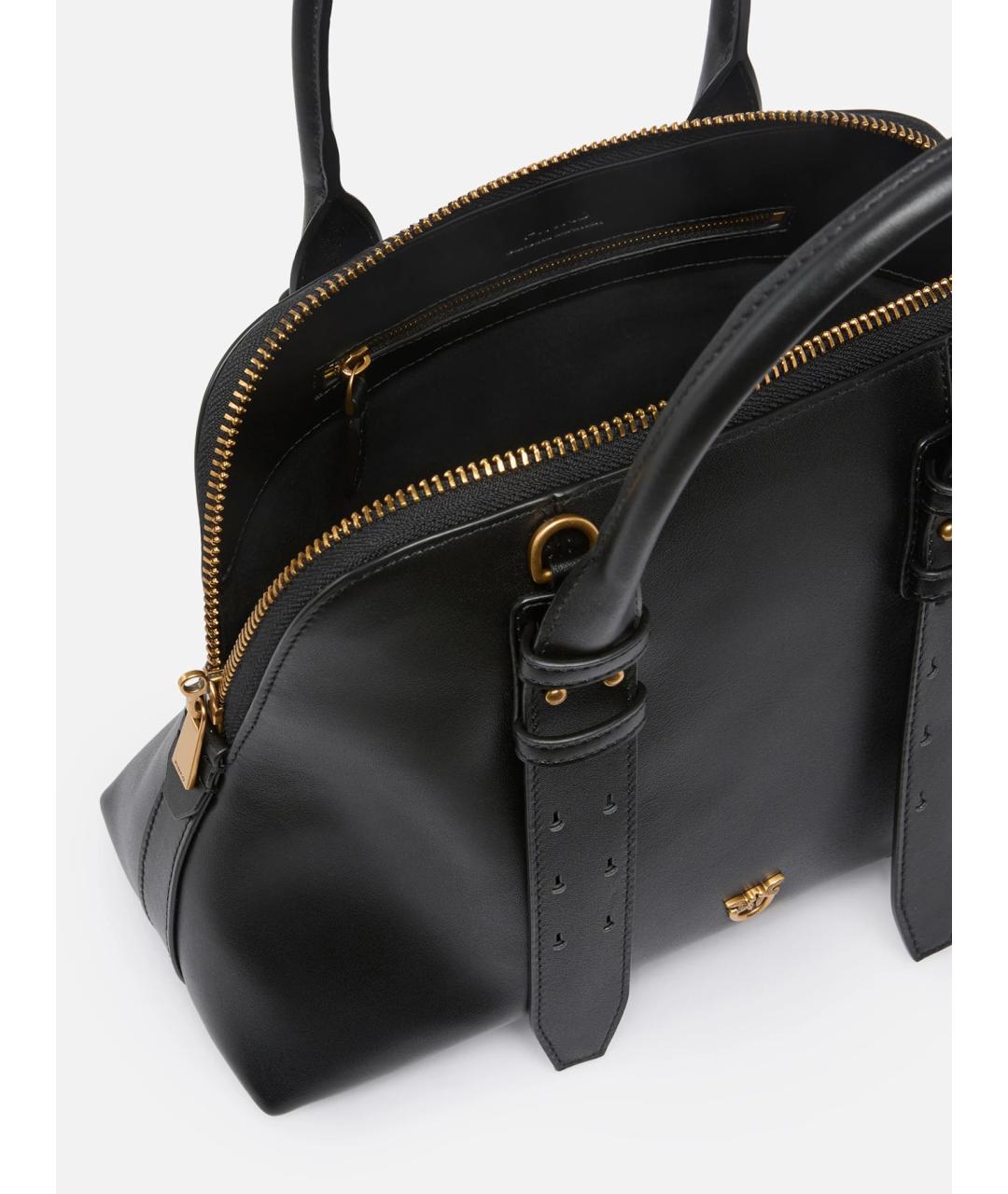 PINKO Черная хлопковая сумка тоут, фото 7