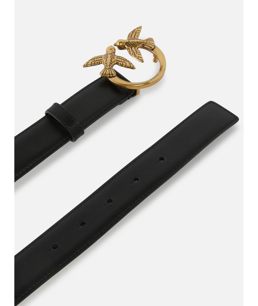PINKO Черный кожаный ремень, фото 3