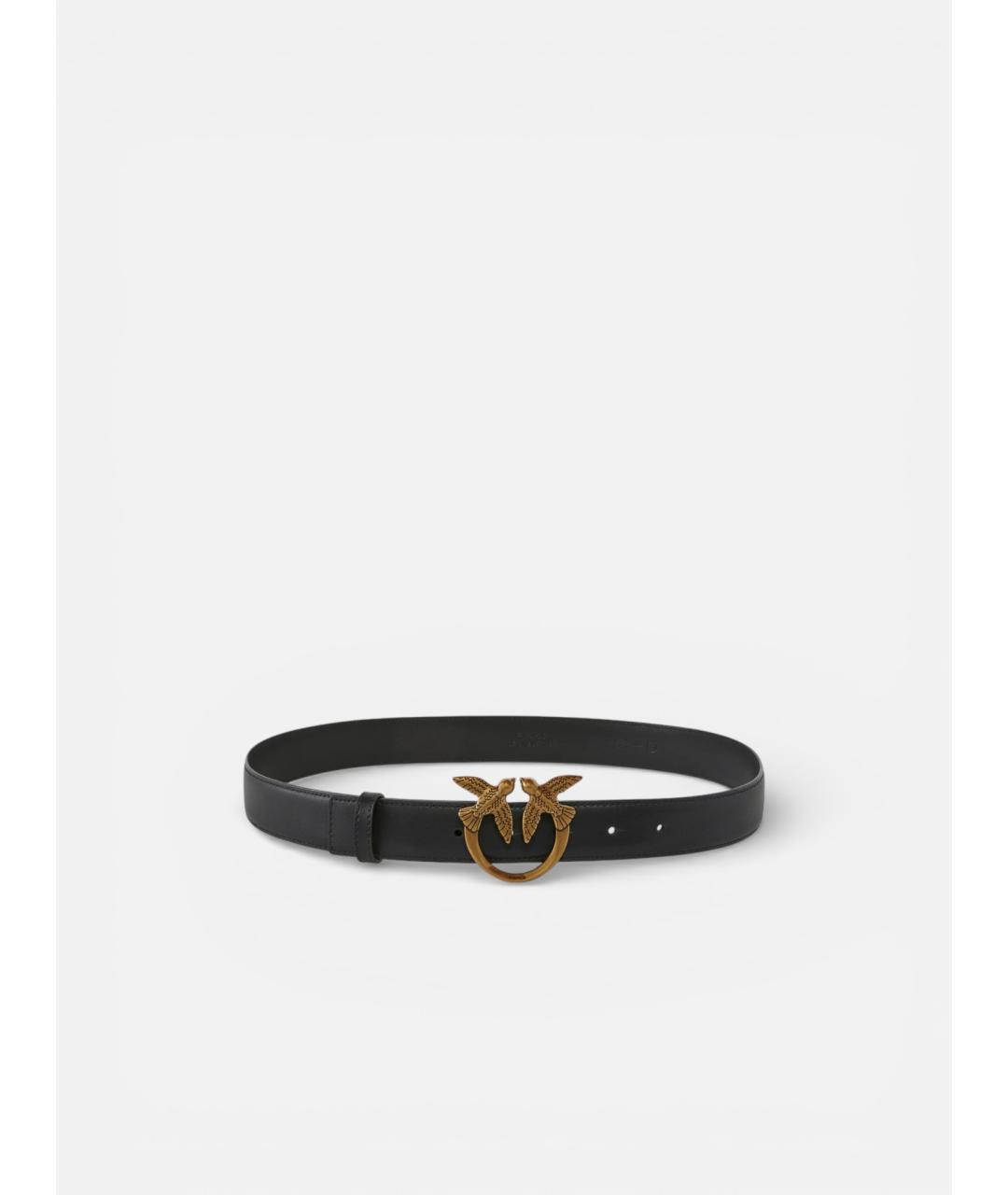 PINKO Черный кожаный ремень, фото 6