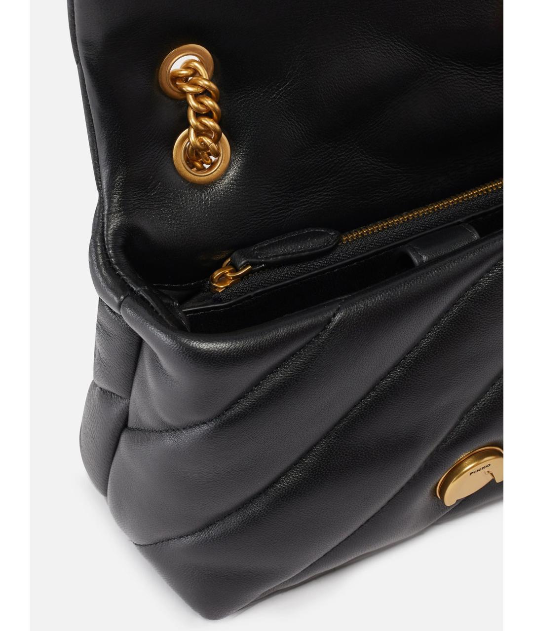 PINKO Черная хлопковая сумка через плечо, фото 4