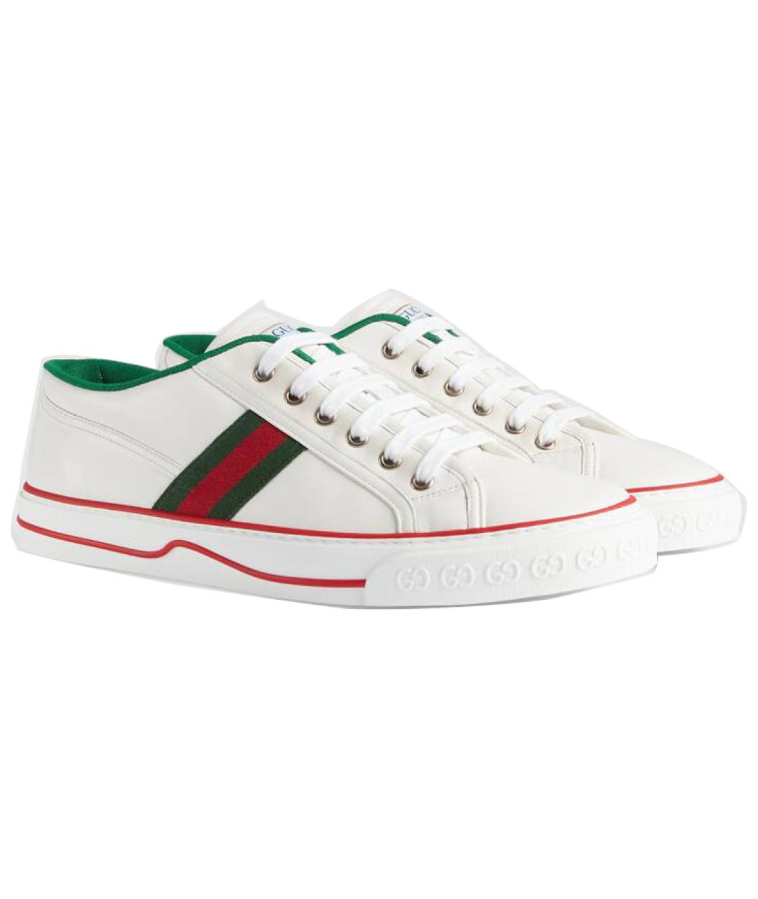 GUCCI Белые низкие кроссовки / кеды, фото 3