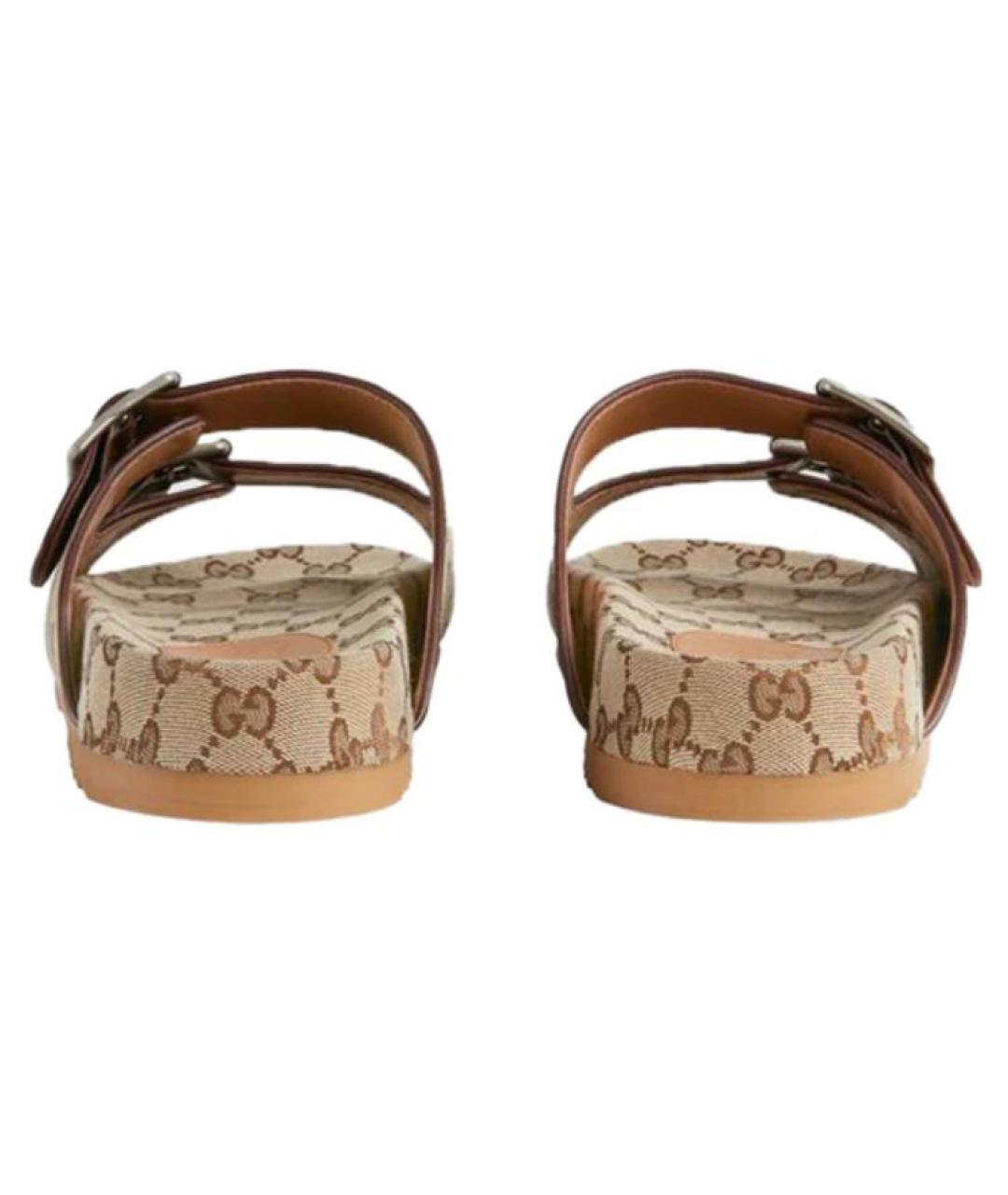 GUCCI Бежевые сандалии, фото 5