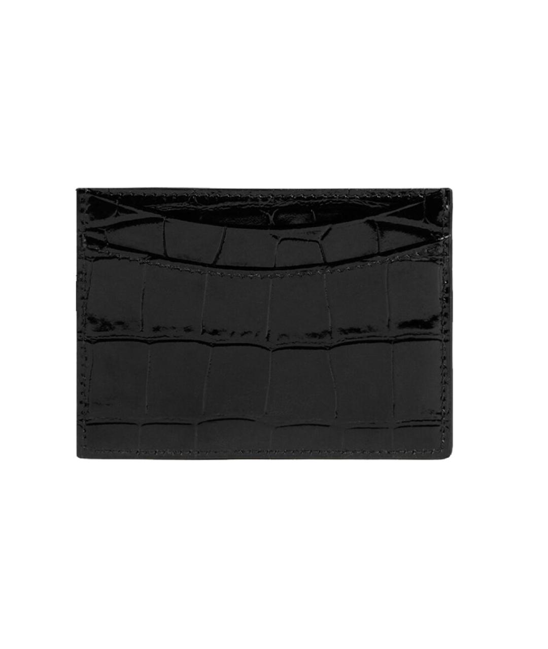 BALENCIAGA Черный кожаный кардхолдер, фото 4