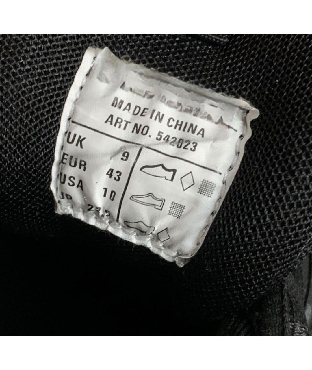 BALENCIAGA Черные текстильные низкие кроссовки / кеды, фото 8