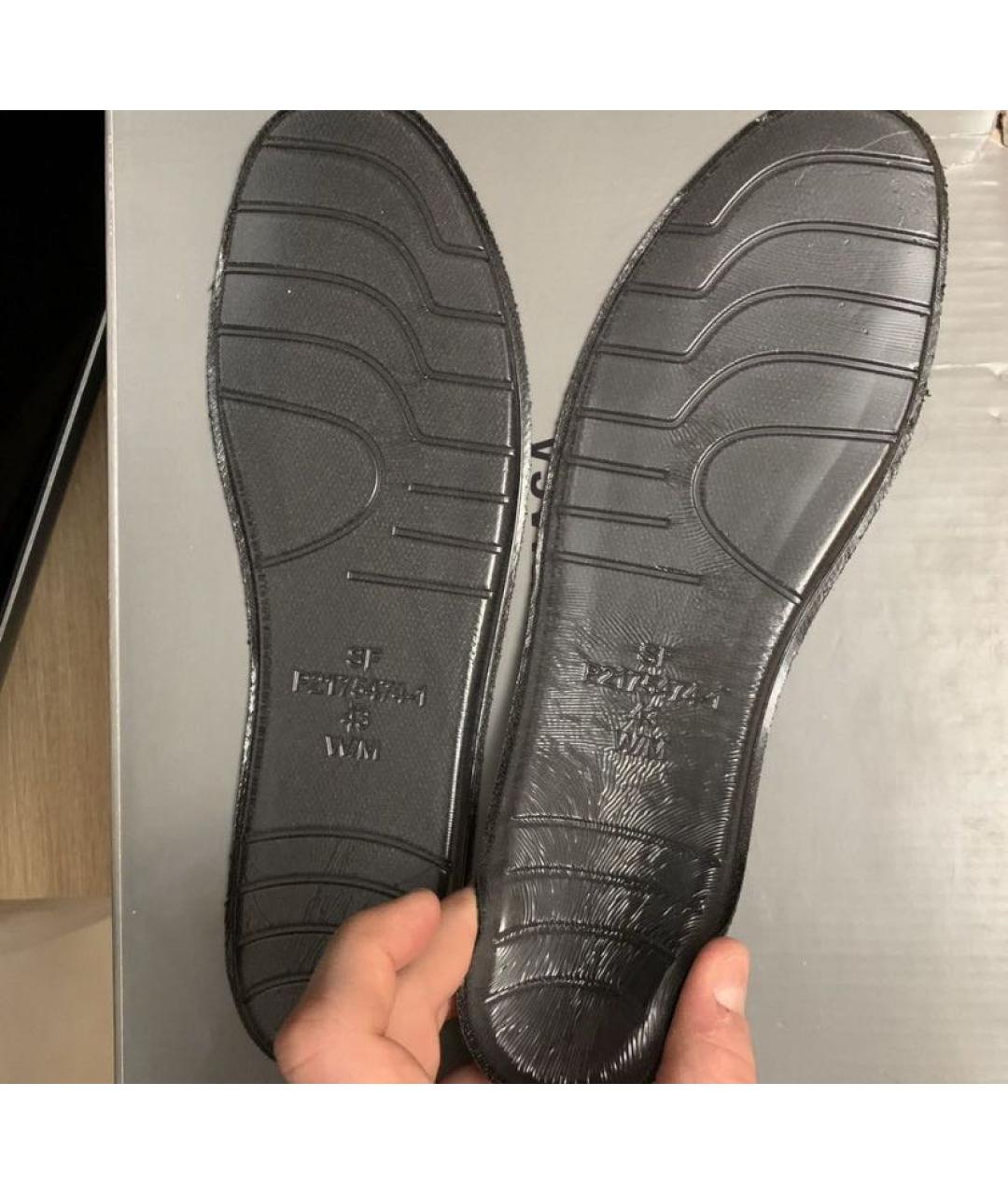 BALENCIAGA Черные текстильные низкие кроссовки / кеды, фото 5