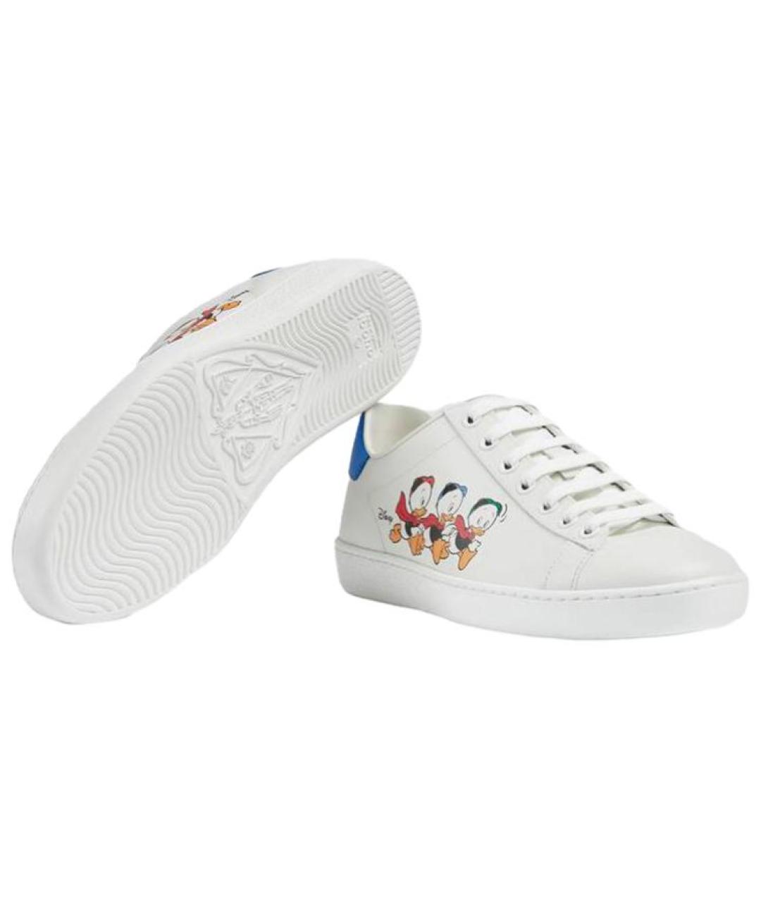 GUCCI Белые кеды, фото 5