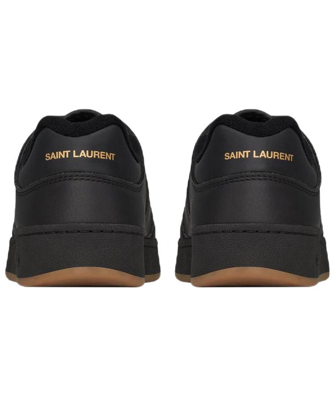 SAINT LAURENT Кожаные низкие кроссовки / кеды, фото 5