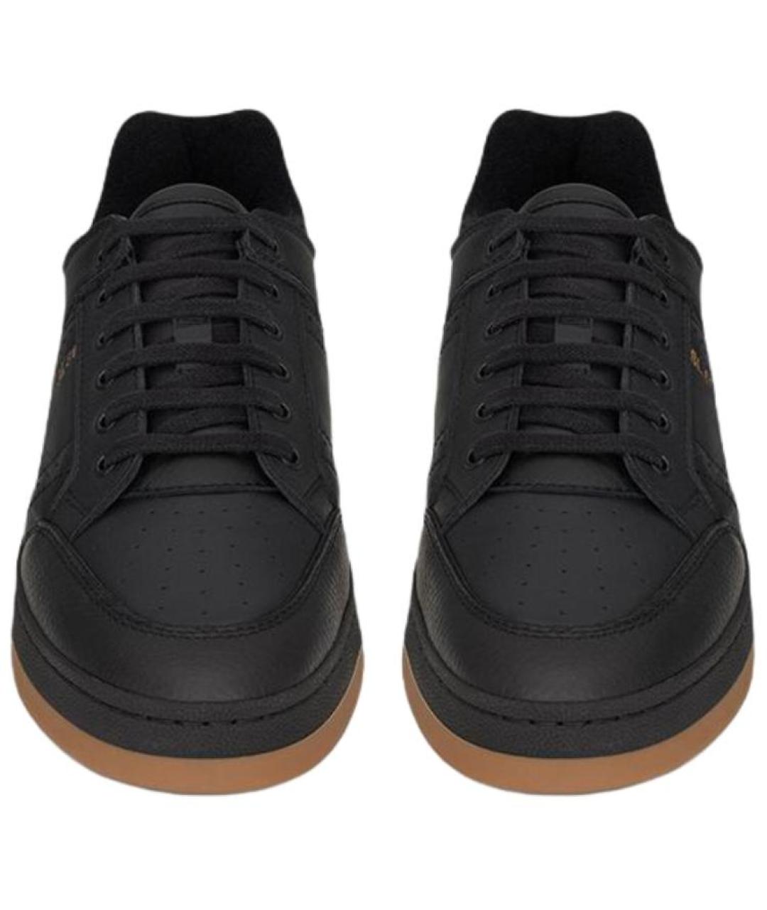 SAINT LAURENT Кожаные низкие кроссовки / кеды, фото 4