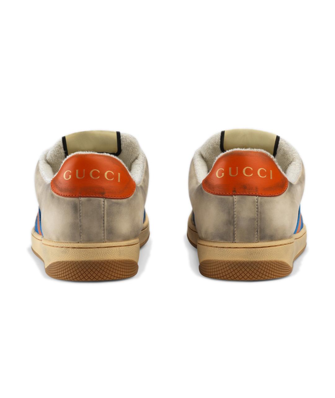 GUCCI Мульти низкие кроссовки / кеды, фото 4